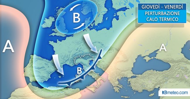 Da giovedì torna l’inverno con pioggia, neve e temperature in calo