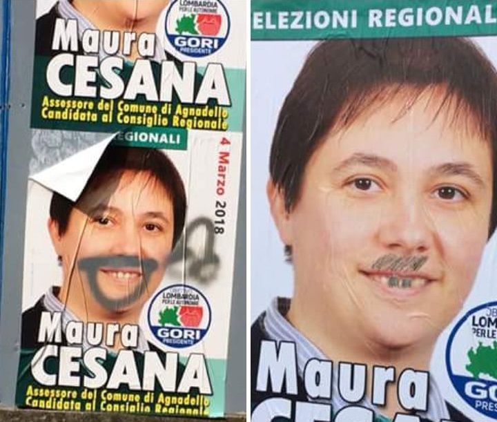 Elezioni regionali, Maura Cesana fa i conti con i vandali