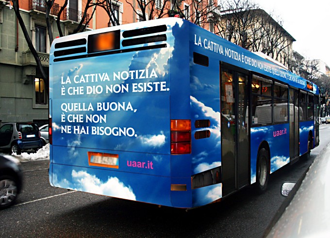 Atm censura pubblicità degli atei e agnostici