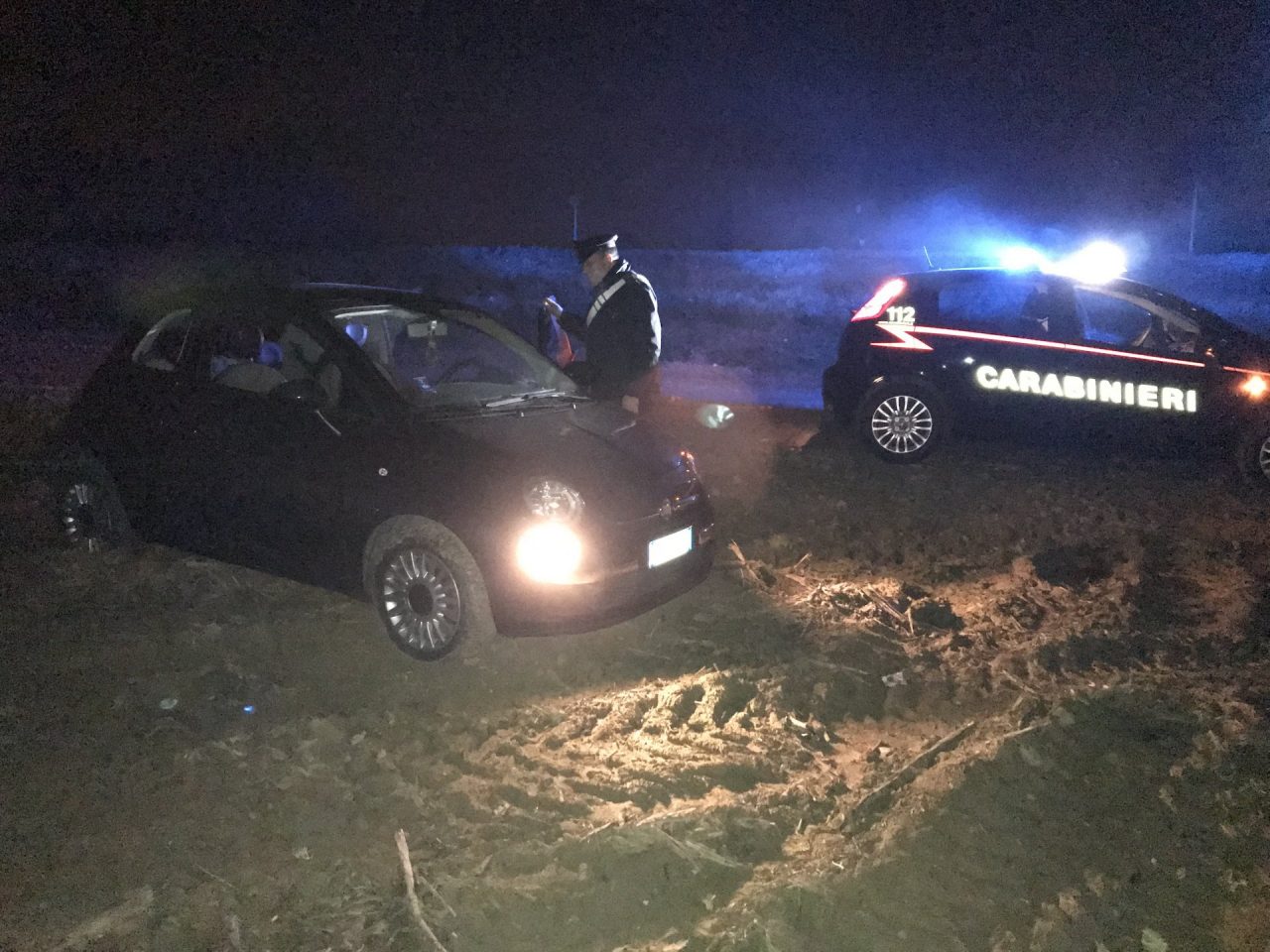 Auto rubata ritrovata a Ricengo