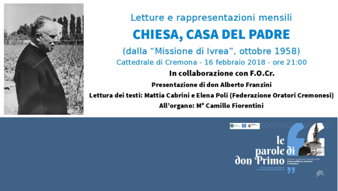 Eventi Cremona 2018: le parole di don Primo Mazzolari