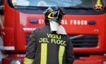 Rogo alla falegnameria Ruggeri di Piadena Drizzona, immediato l'arrivo dei pompieri