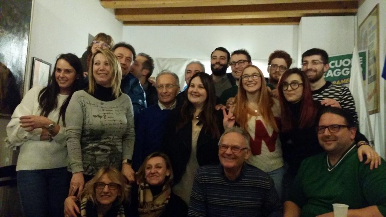 Claudia Gobbato festeggiata dalla segreteria provinciale dei lumbard