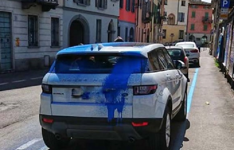 Vendicatore blu a Crema? No, solo un incidente
