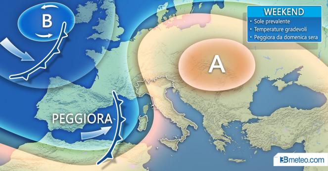 Previsioni meteo weekend dal sapore estivo, domenica sera tornano le piogge