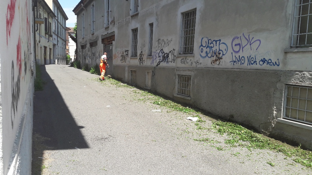 Taglio erba marciapiedi e strade, servizio potenziato