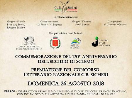 Eccidio di Sclemo: Il Comune di Cremona presente al 170° anniversario