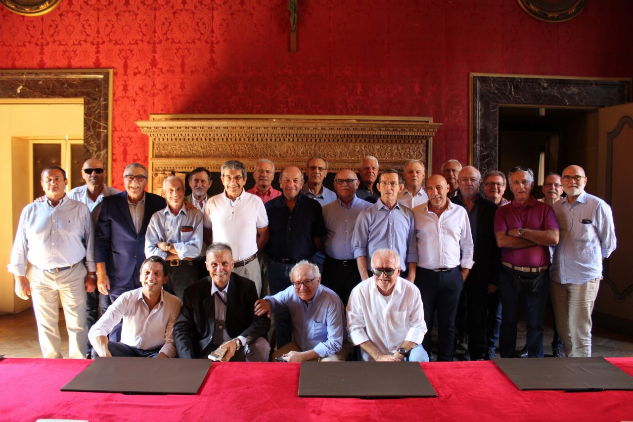 Gli ex geometri del 1963/68 ricevuti in Comune