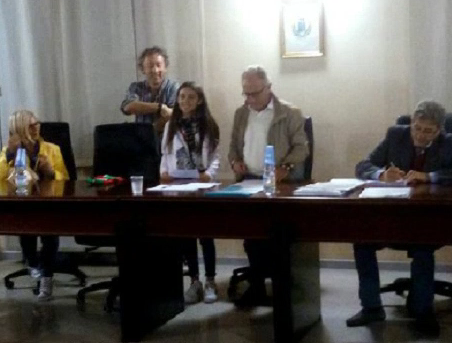 Il sindaco riceve la baby amministratrice