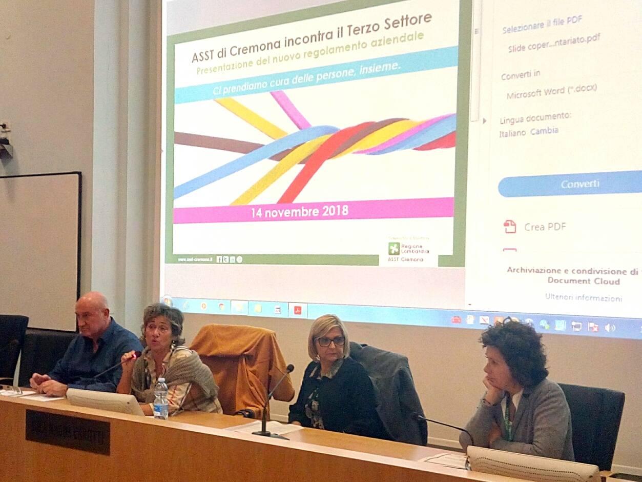 ASST di Cremona incontra le Associazioni di volontariato