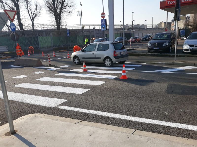 Traffico più scorrevole in via Gallazzi