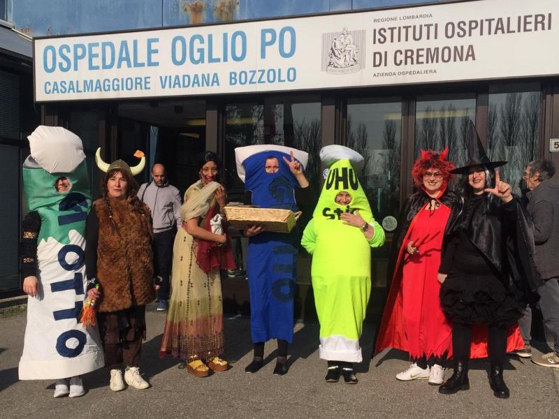Anche al Day Hospital Oncologico dell’Oglio Po è arrivato il Carnevale