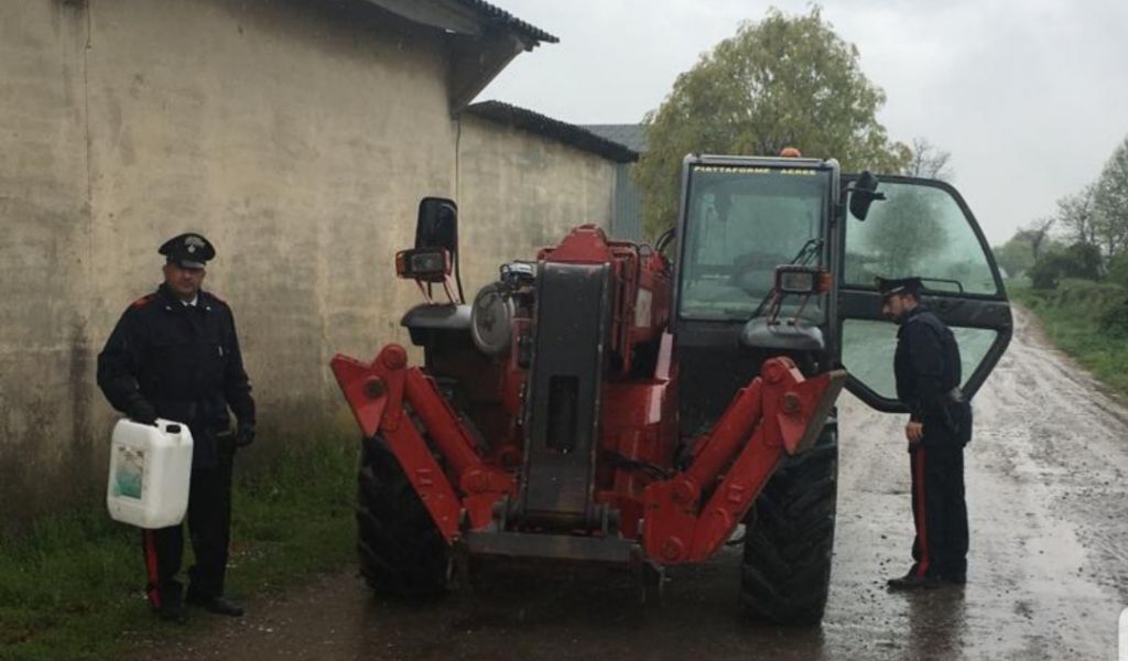 Rubano un mezzo d’opera da un cantiere, ritrovato