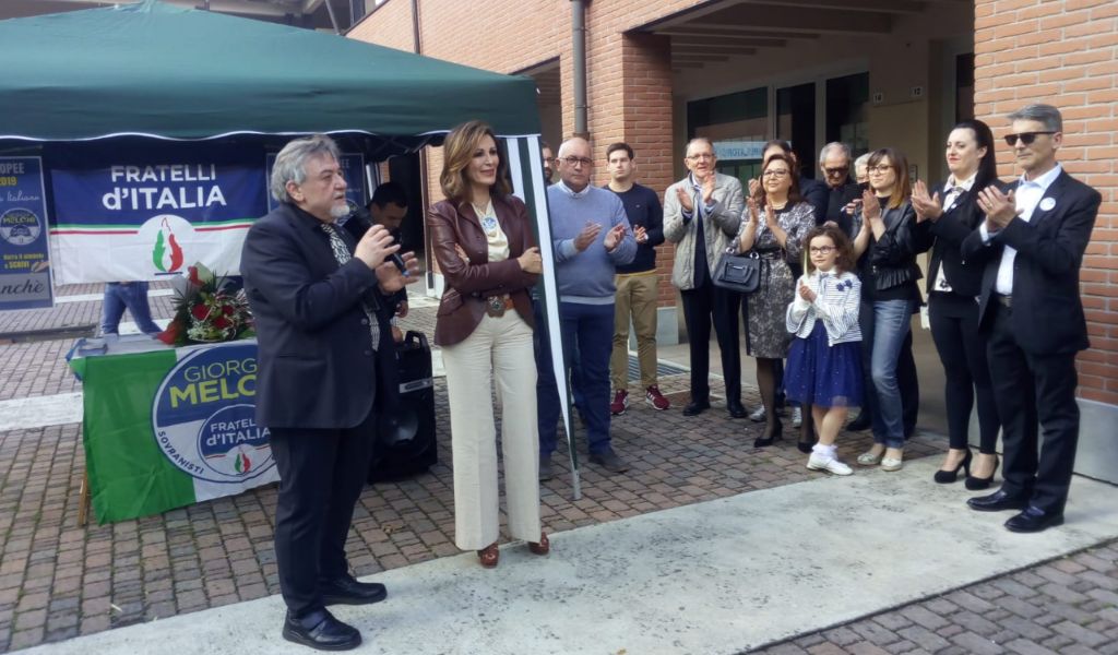 Daniela Santanchè a Soncino per inaugurare la nuova sede di Fratelli d’Italia VIDEO