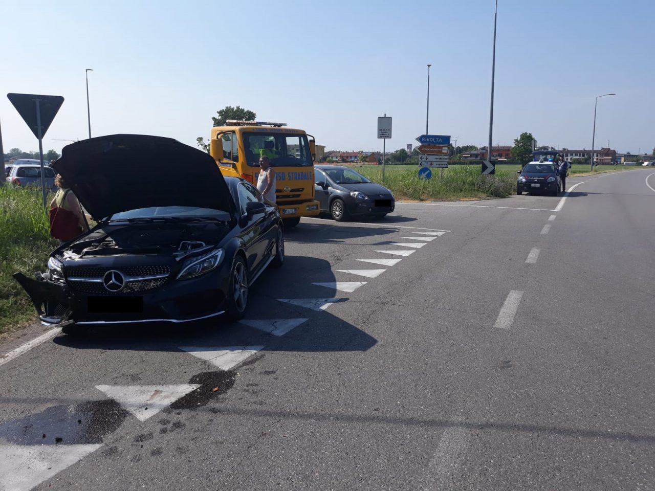 Tamponamento sulla Sp 90, tra i feriti anche un 11enne e una 15enne FOTO