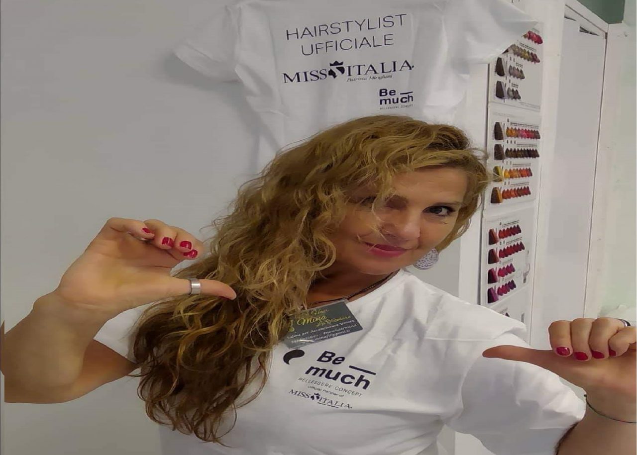 Mina Filipponi a Miss Italia per acconciare le candidate