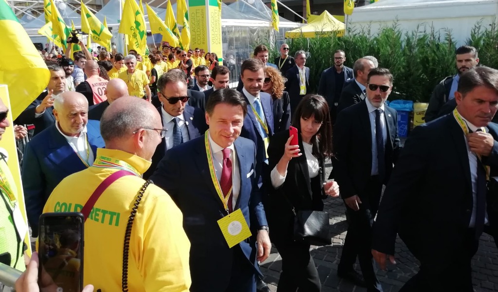 Il Premier Conte al Villaggio Coldiretti si impegna a non aumentare le tasse su fiscalità e gasolio