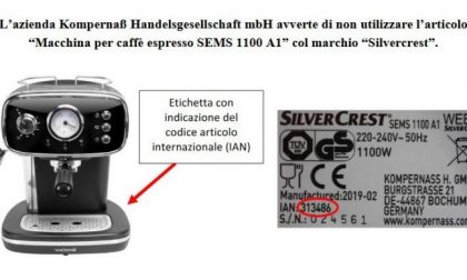 Lidl ha richiamato un lotto di produzione di macchine del caffè