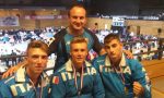 All'esordio in azzurro, Mirko Parisi vince l'oro nel kata a squadre FOTO