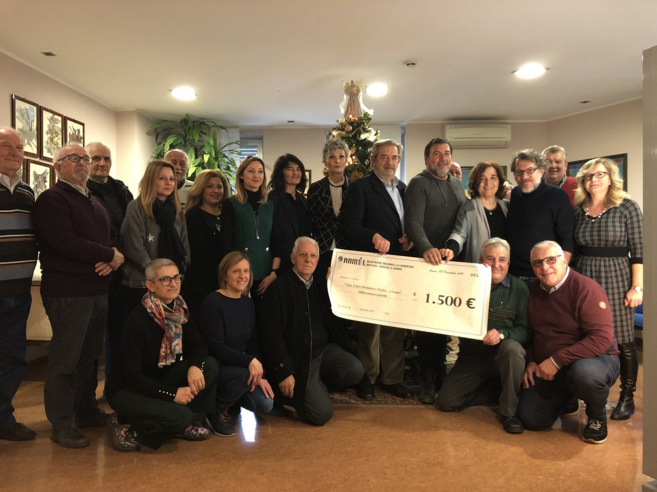 Donati 1.500 euro all’U.O Cure Palliative dell’Ospedale di Crema