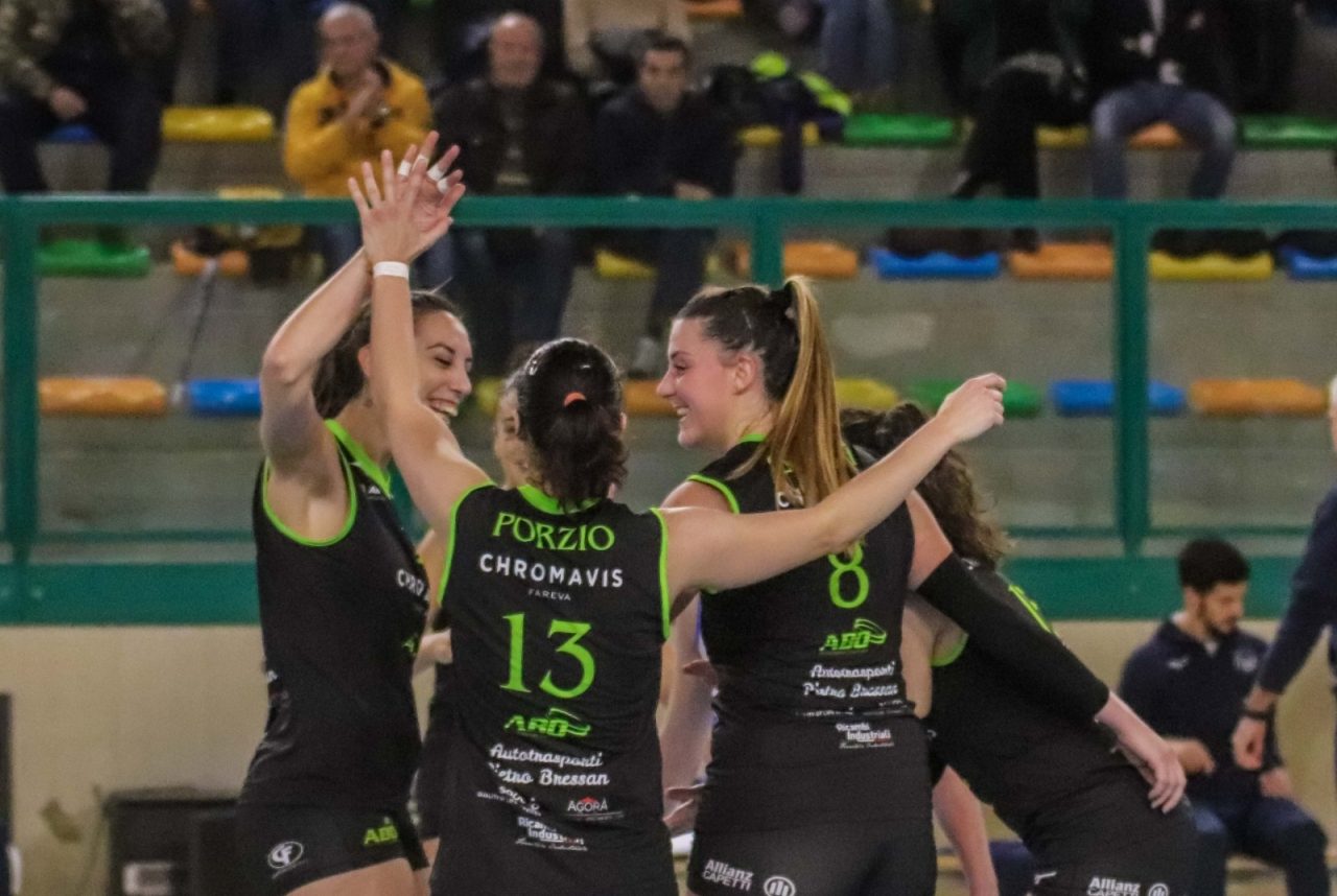 La Chromavis Abo si concede il bis: 3-0 all’Eurogroup Altafratte