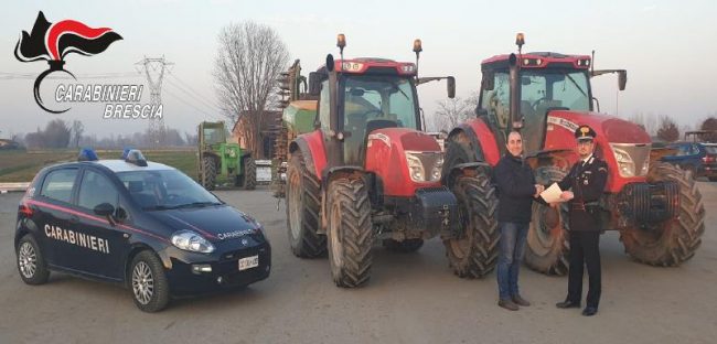 Furto di trattori, ritrovati tre mezzi in una cascina abbandonata