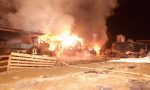 Azienda agricola devastata da un incendio a Capodanno FOTO