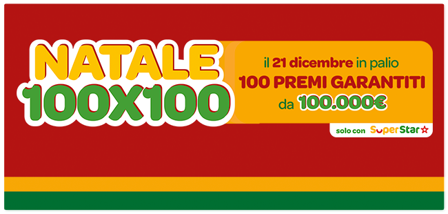 “Natale 100×100” di SuperEnalotto SuperStar: assegnati 100 premi da 100 mila euro, uno a Cremona