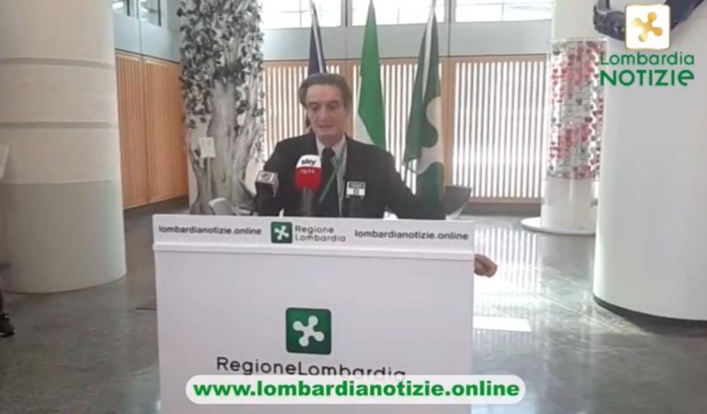 Coronavirus, Governatore Fontana: “Progressione del contagio non più esponenziale”