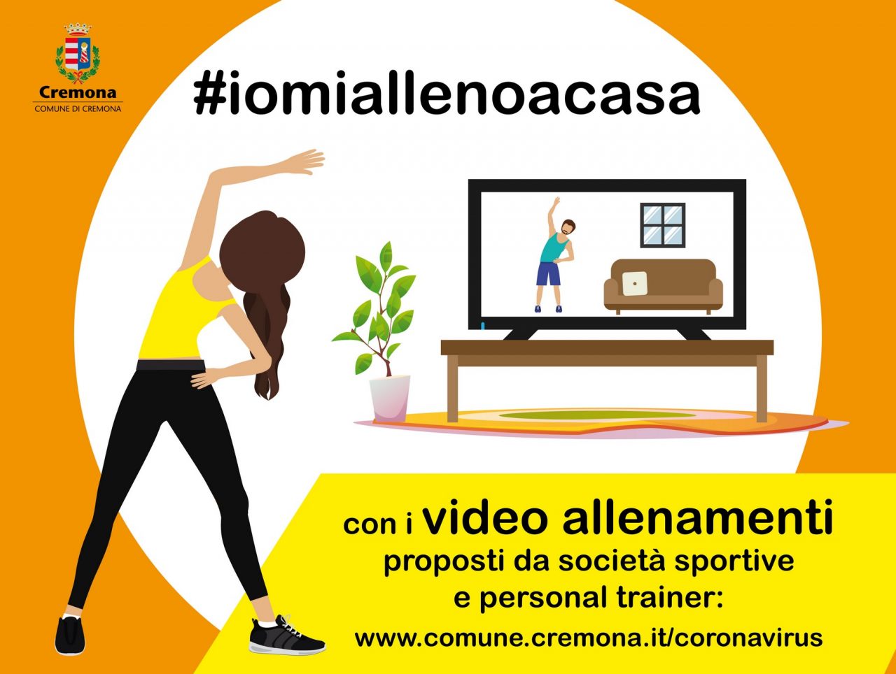 Stop alle corse fuori casa? Palestre chiuse? Parte l’iniziativa #iomiallenoacasa