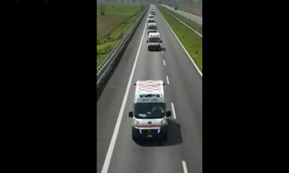 Pazienti Covid da Cremona a Colonia scortati dalla Stradale VIDEO