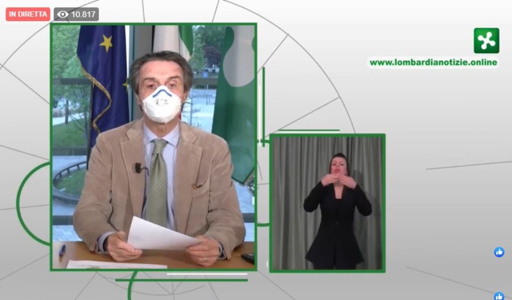 Coronavirus, Fontana: “Numeri in miglioramento, la cosa ci rasserena”. A Cremona 5.313 positivi (+40) VIDEO