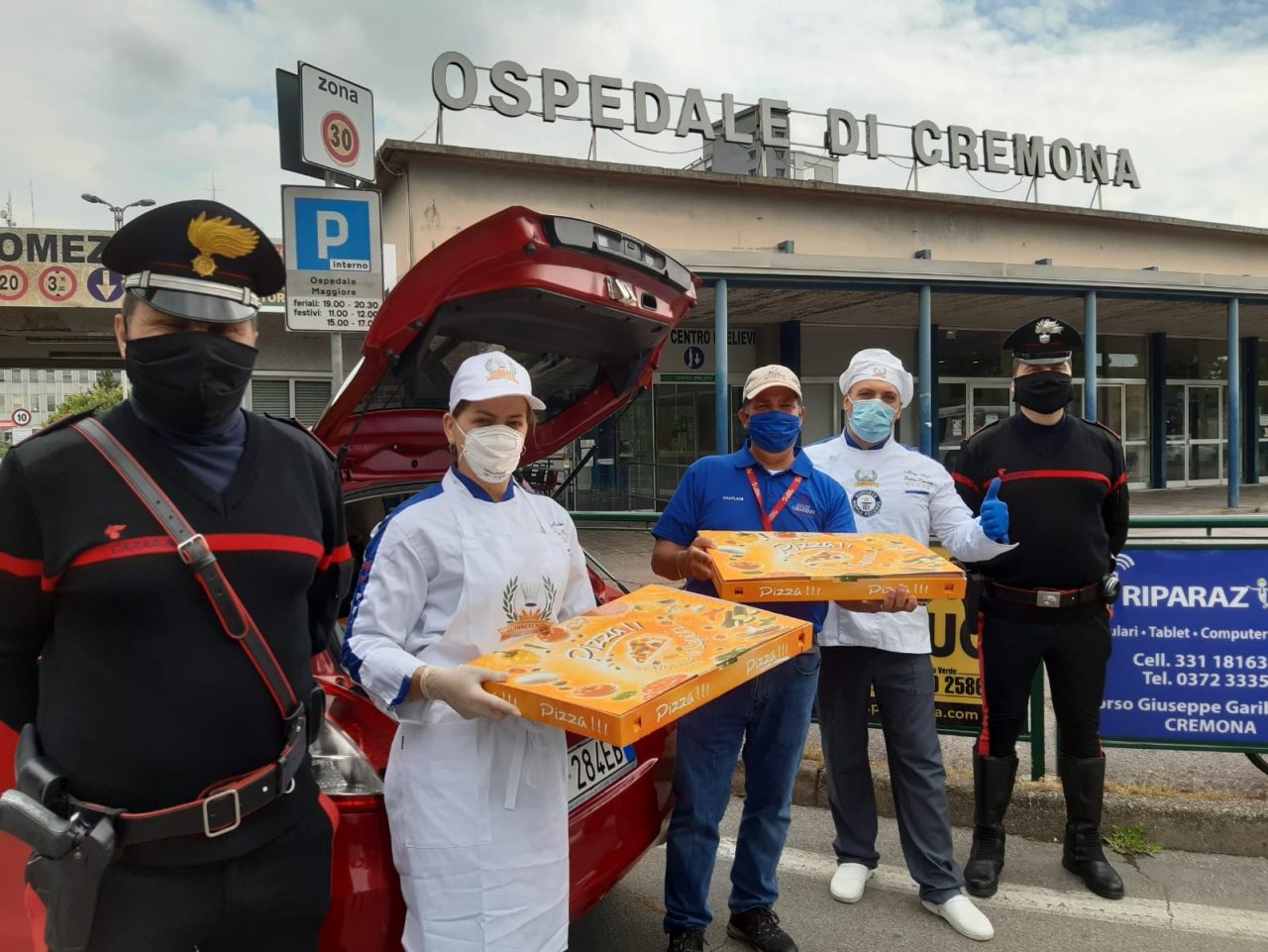 Carabinieri consegnano pc agli studenti e “scortano” pizze per medici e sanitari