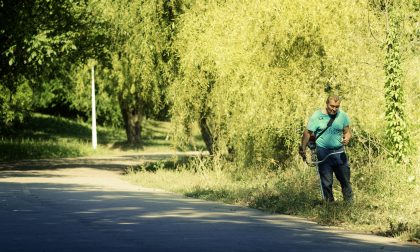 Dopo le restrizioni per il Covid-19 è ripresa la manutenzione del verde pubblico
