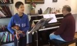 Il pensiero in musica di Davide: 10 anni, un violino e l'omaggio alla Cremona "ferita" VIDEO