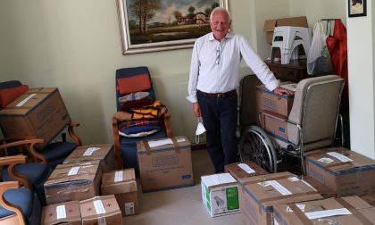 Mascherine donate da Hong Kong pronte per la distribuzione nelle RSA