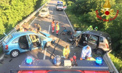 Schianto frontale sulla via Emilia: tre feriti gravi FOTO