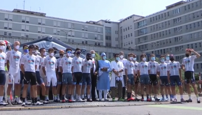 Ciclopedalata per le vittime del Covid da Codogno a Vò, passando dall’Ospedale di Cremona