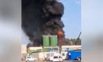 Incendio all'acciaieria Arvedi: colonne di fumo invadono la zona VIDEO