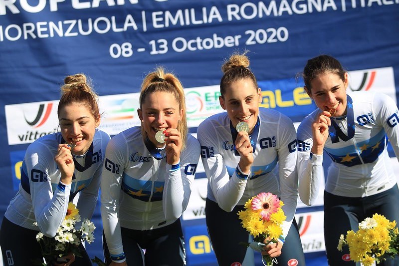 Inseguimento squadre ciclismo, la cremonese Marta Cavalli (e compagne) campionesse europee