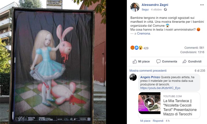 Bufera politica sui manifesti dell’artista Nicoletta Ceccoli: peluches decapitati nel mirino GALLERY