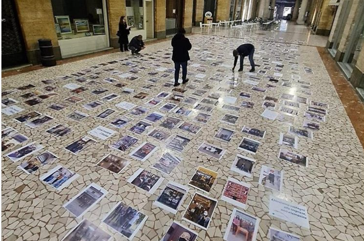 Nuovo Dpcm: la protesta silenziosa degli esercenti in Galleria XXV Aprile
