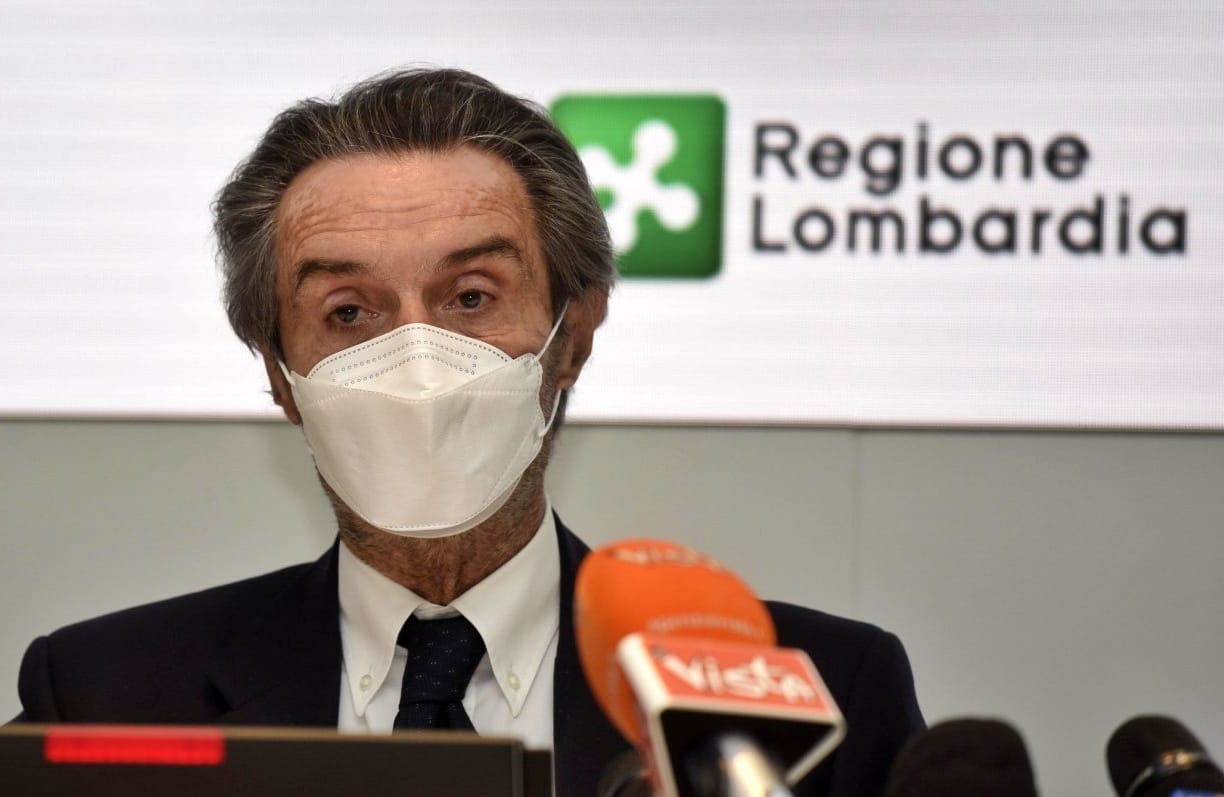 Covid, Presidente Fontana: “Ricoveri in flessione. Piccolo segnale di miglioramento”