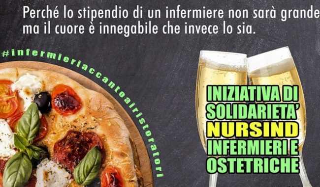 Infermieri al fianco dei ristoratori: "Ci avete sostenuto durante la prima ondata, ora tocca a noi"