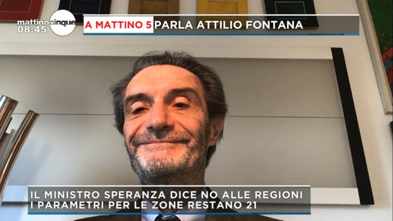 Lombardia zona rossa (almeno) fino al 27 novembre, Fontana: “Ma abbiamo numeri da zona arancione”