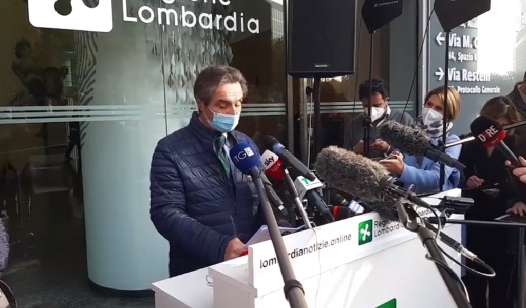 Presidente Fontana: “Tutta la Lombardia zona rossa, senza alcuna deroga”