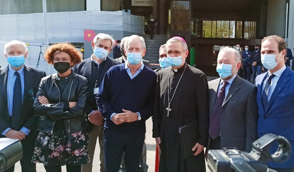 Bertolaso in visita nel nuovo Hub di Crema all’ex Tribunale
