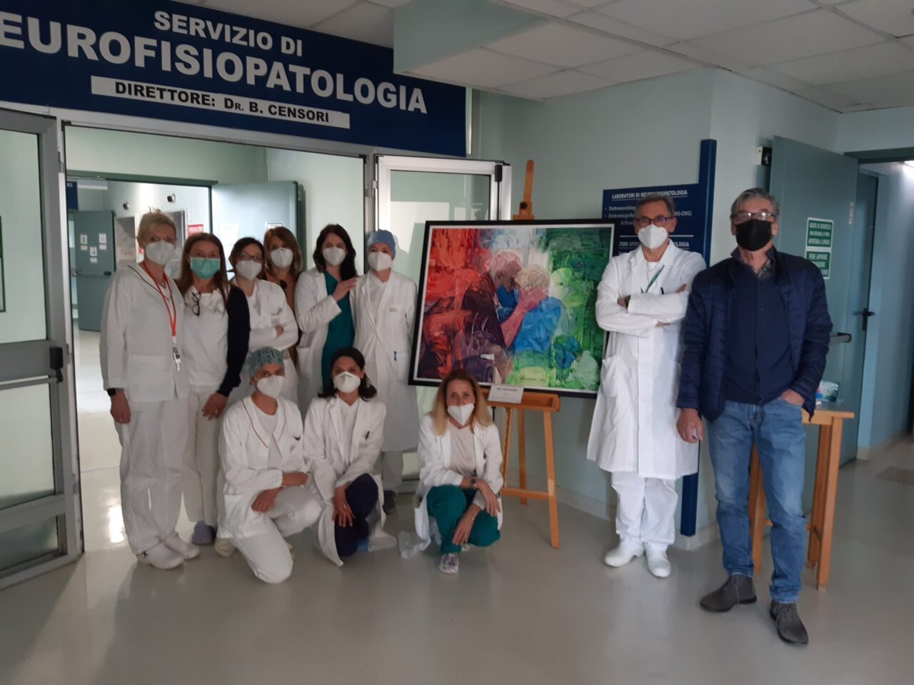 L’arte e la cura: il dipinto di Valcarenghi in “viaggio” dentro l’ospedale di Cremona