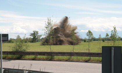 Il video e le foto della bomba disinnescata dagli artificieri del Genio Guastatori di Cremona