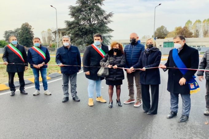 Inaugurata la nuova rotonda di Agnadello: messo in sicurezza l’incrocio della Bergamina